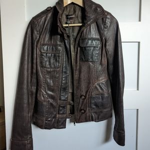 Danier Brown Leather Jacket
